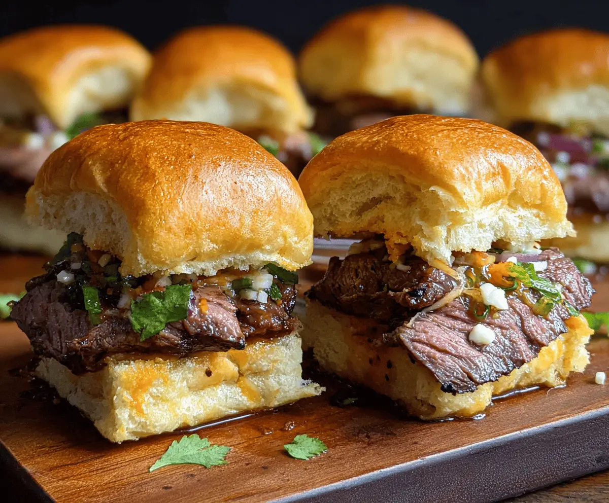 Juicy Cowboy Butter Steak Sliders Recipe