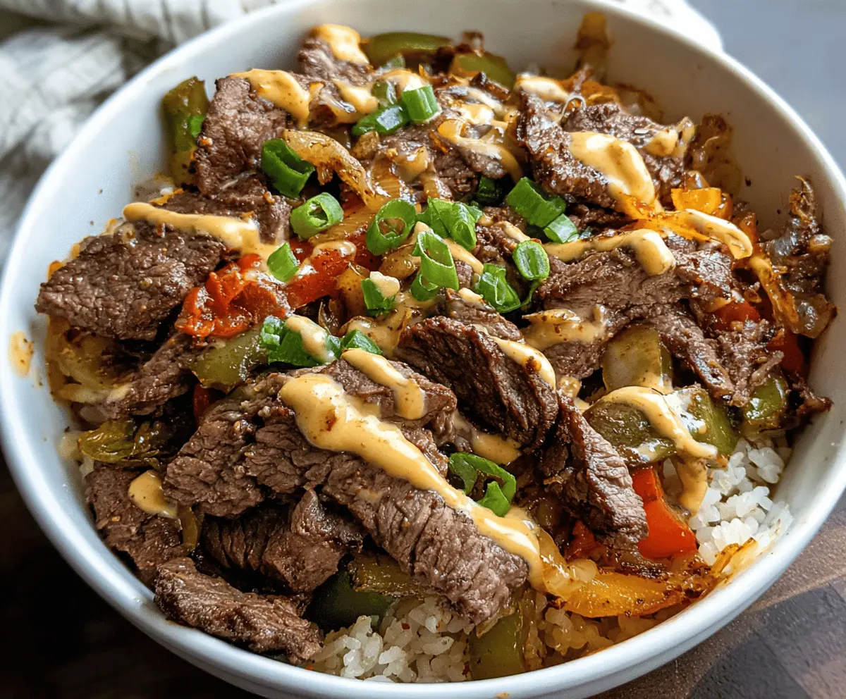 Easy Philly Cheesesteak Bowls Recipe