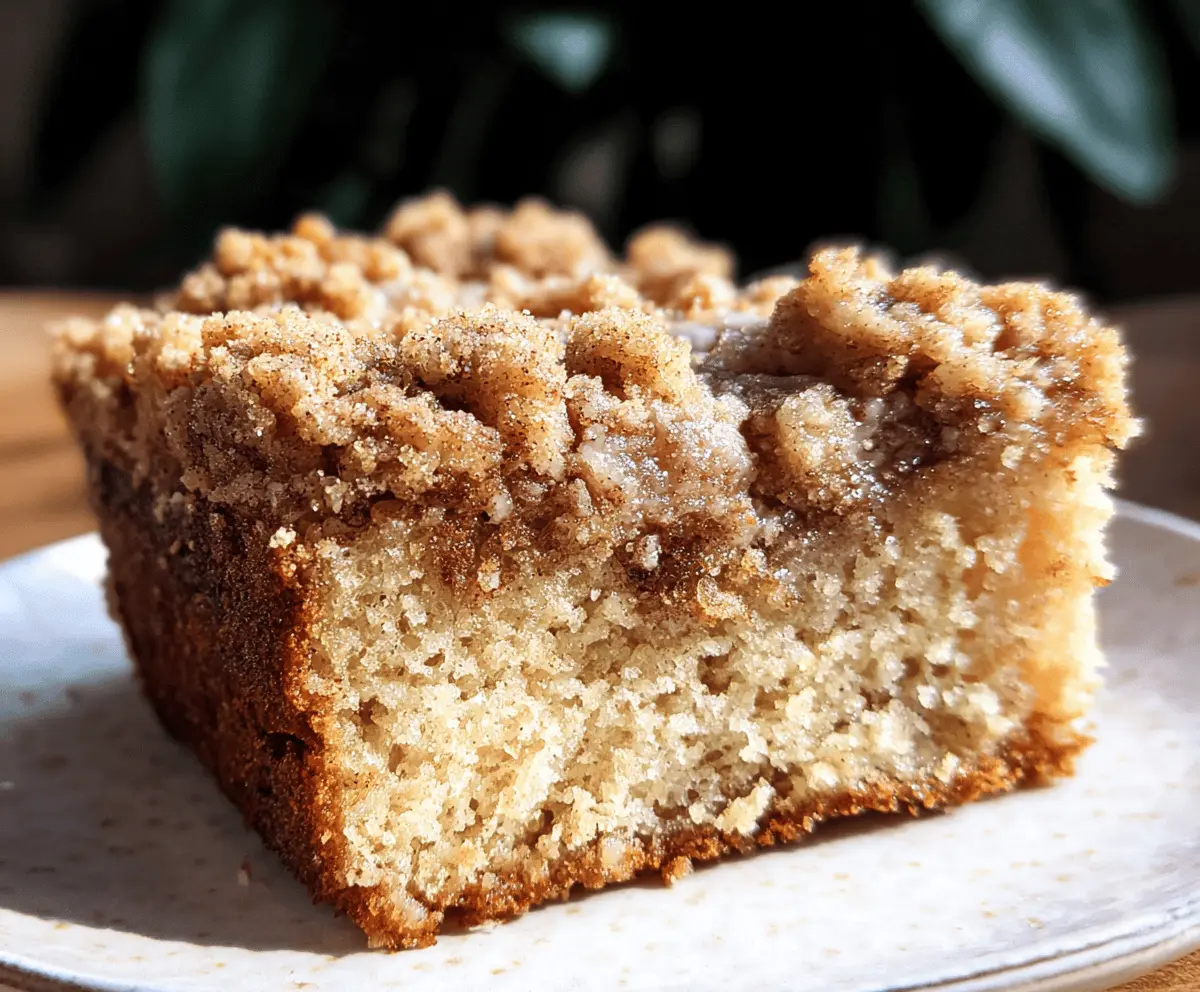 Moist Banana Crumb Coffee Cake With Streusel Topping