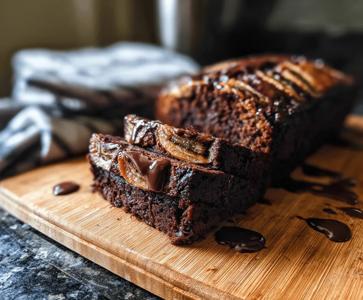 Moist Chocolate Espresso Banana Bread Recipe