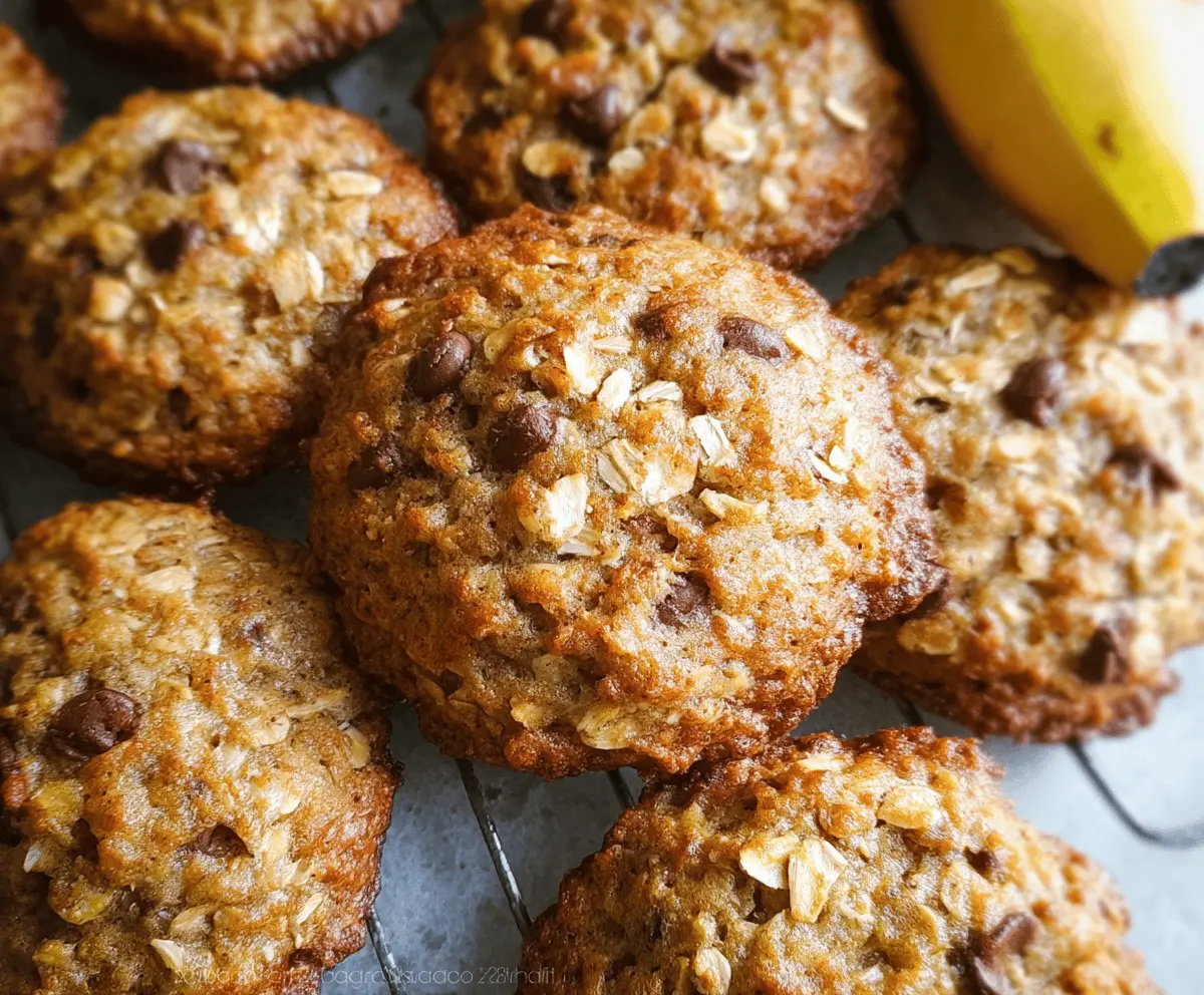 Chewy Banana Oatmeal Cookies Recipe