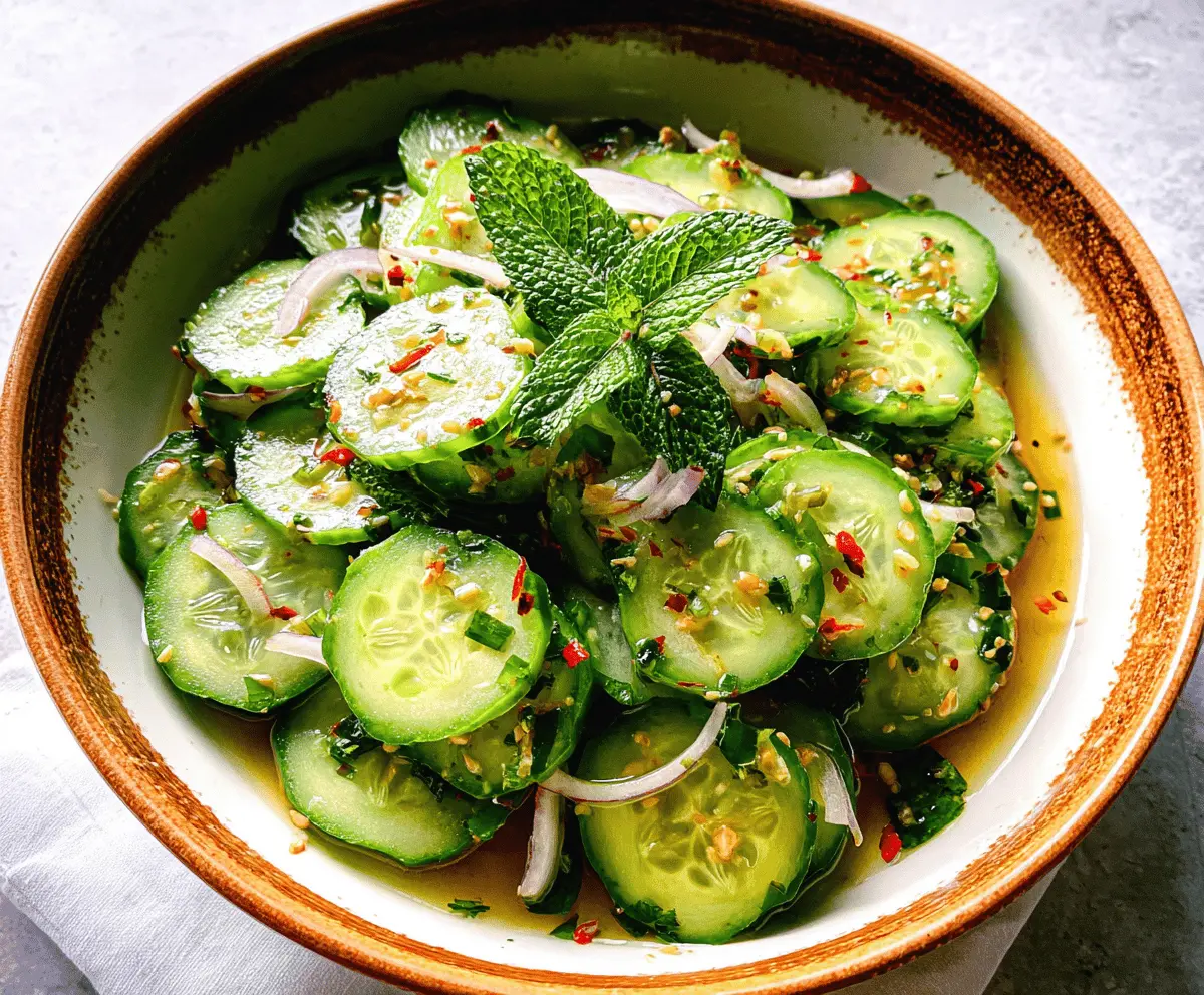 Easy Thai Cucumber Salad Recipe for Fresh Flavor