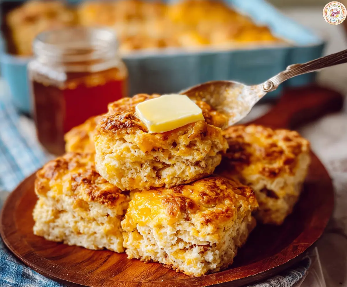 Golden Breakfast Butter Swim Biscuits served fresh for a delicious morning meal.