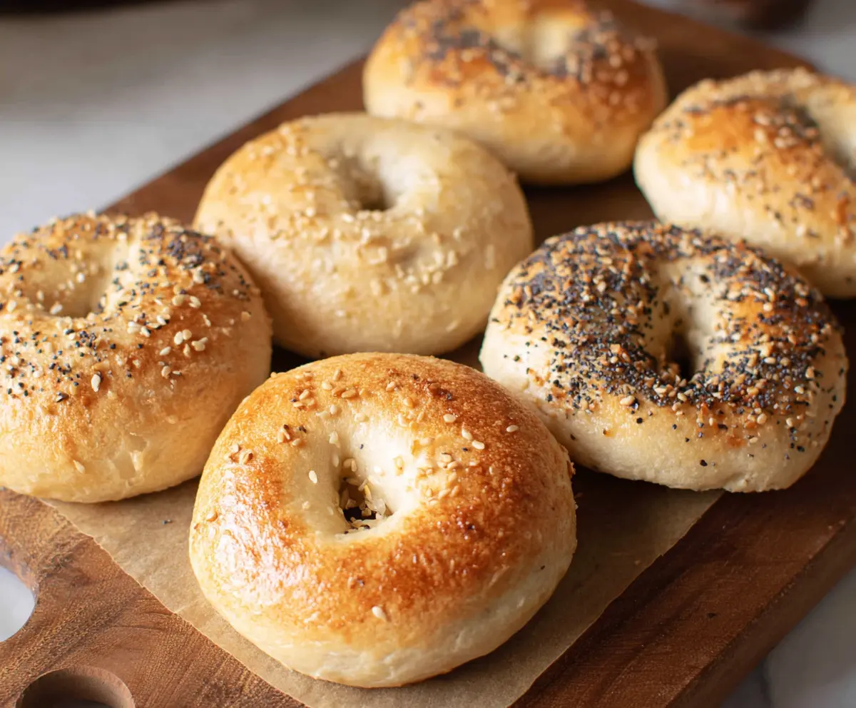 Easy 2 Ingredient Bagels made with just flour and yogurt, perfect for a quick breakfast.
