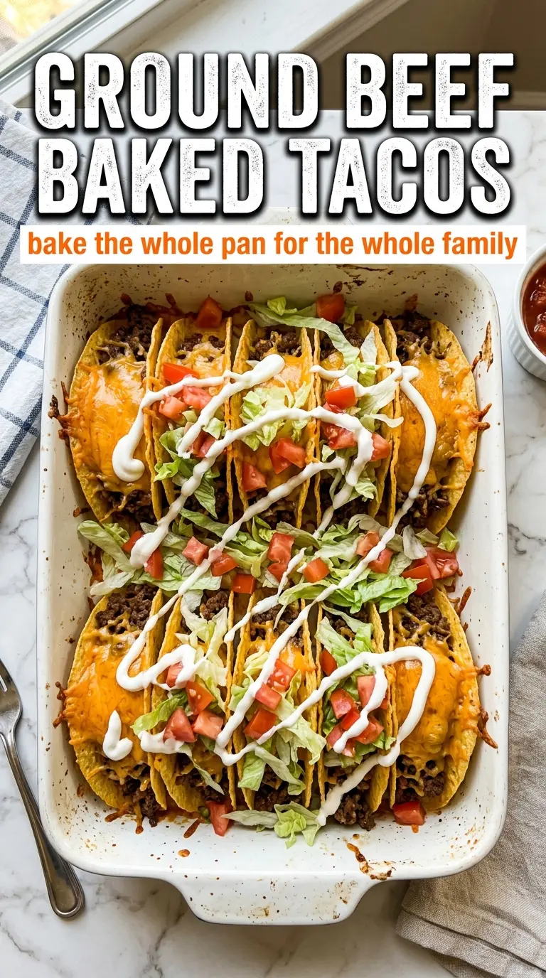 Ground Beef Baked Tacos crispy cheesy savory