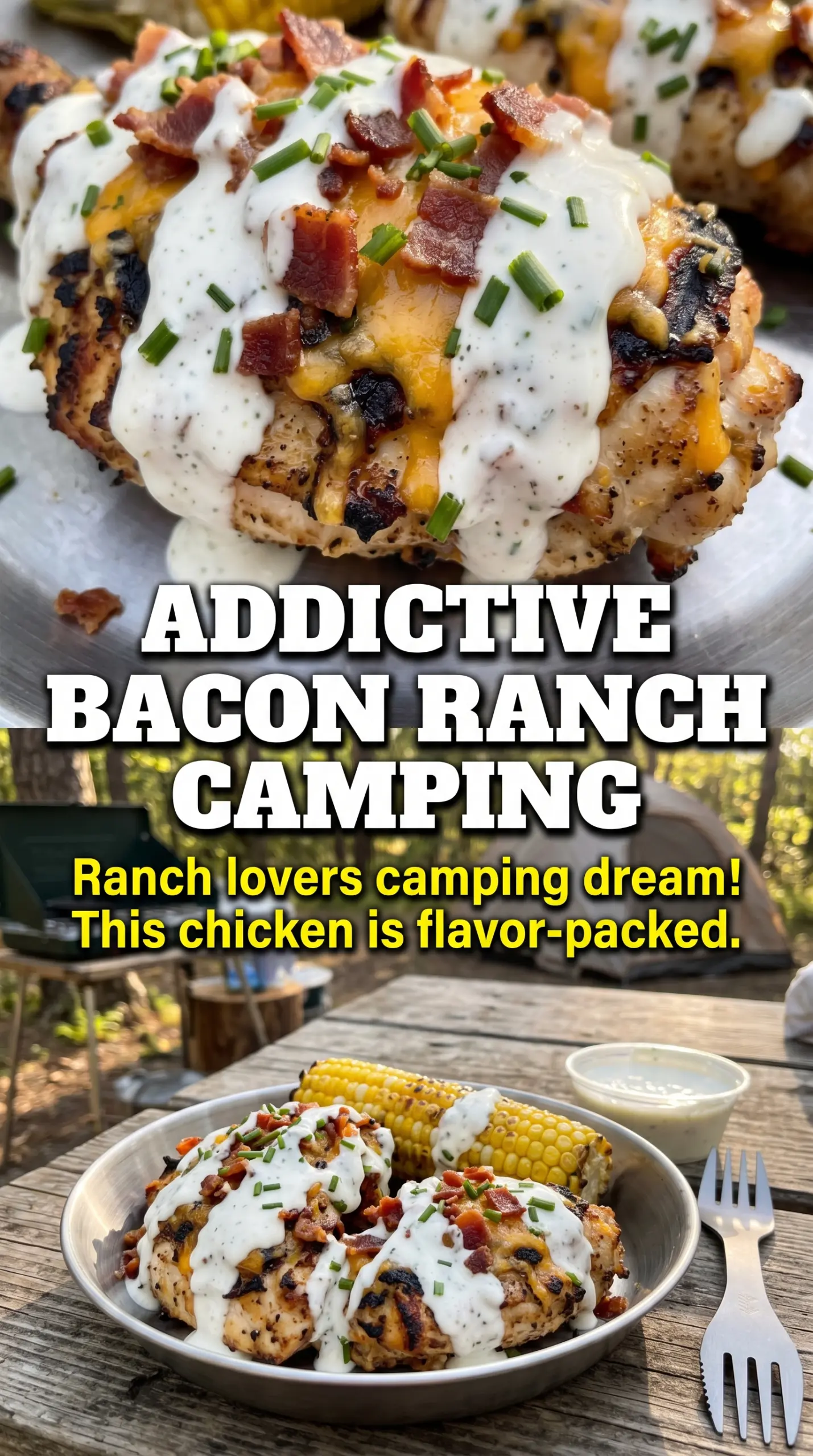 Bacon Ranch Chicken Foil Packets smoky cheesy tender