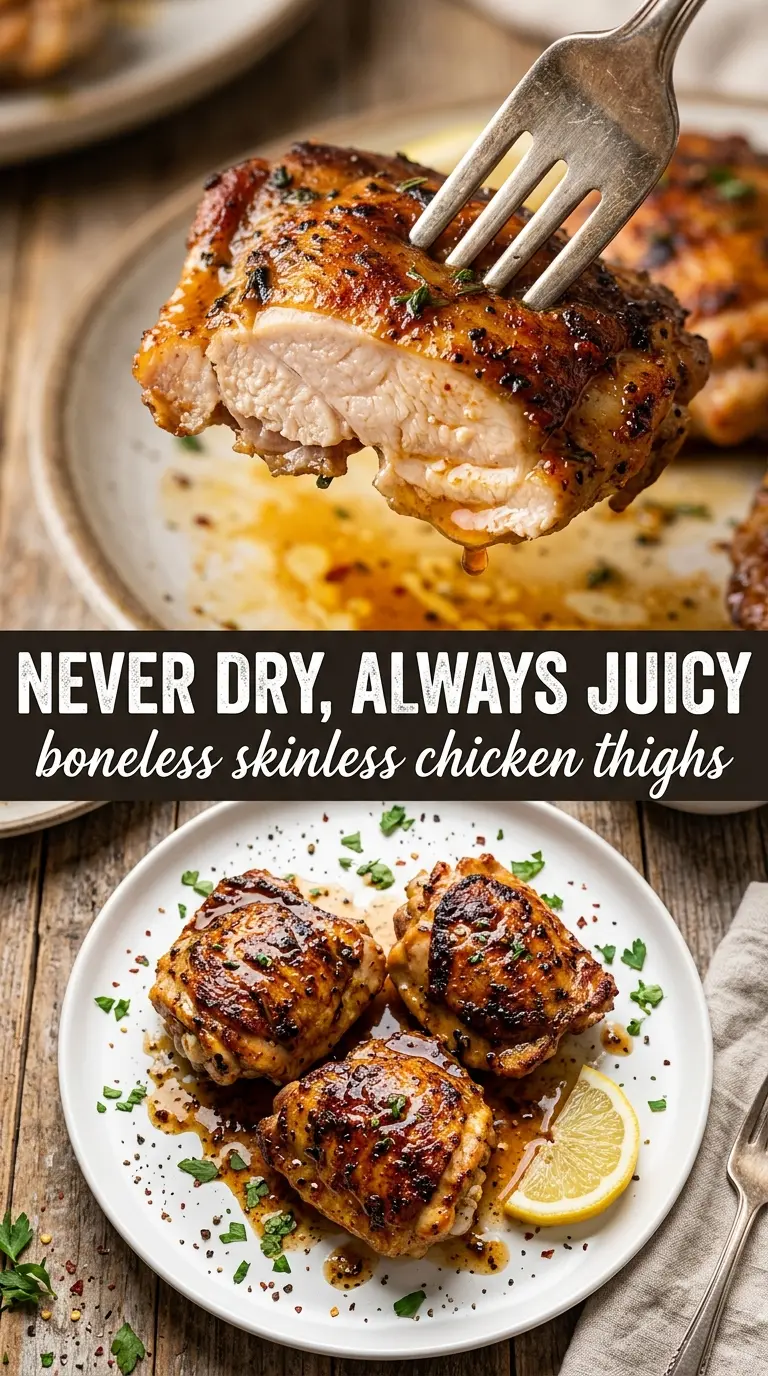Cooked chicken thighs with sauce