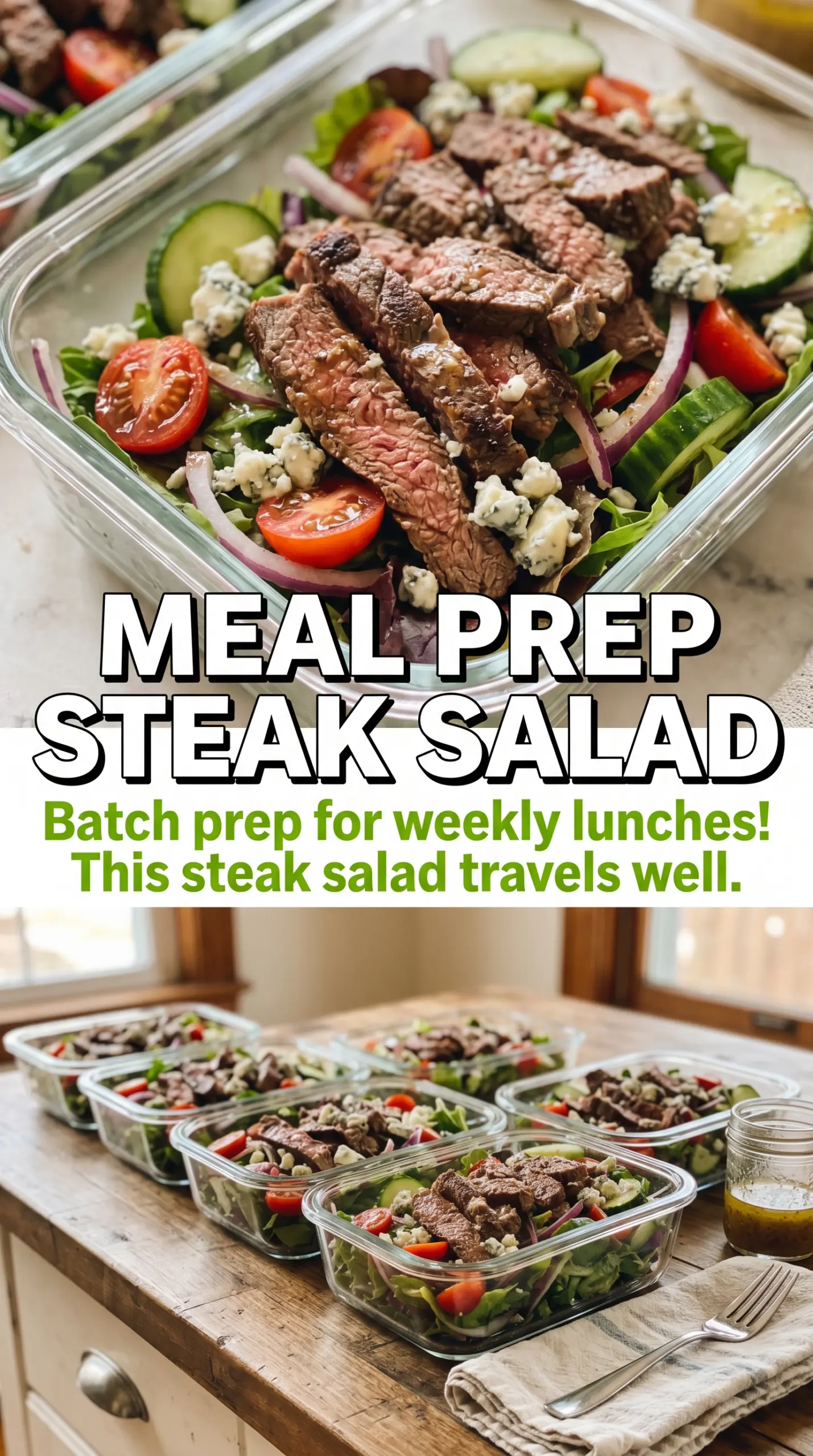 Balsamic steak gorgonzola salad with grilled corn, steak, charred, fresh