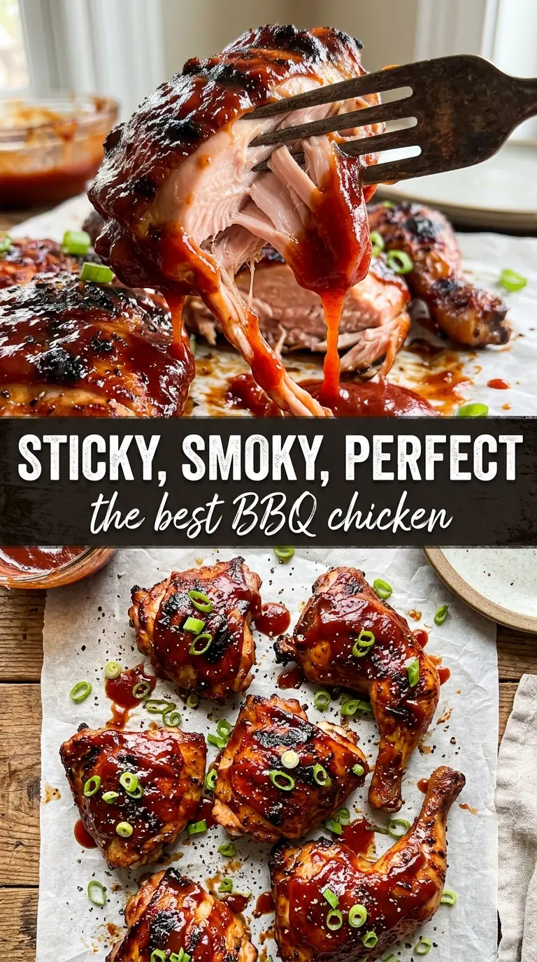 BBQ chicken caramelized smoky grilled