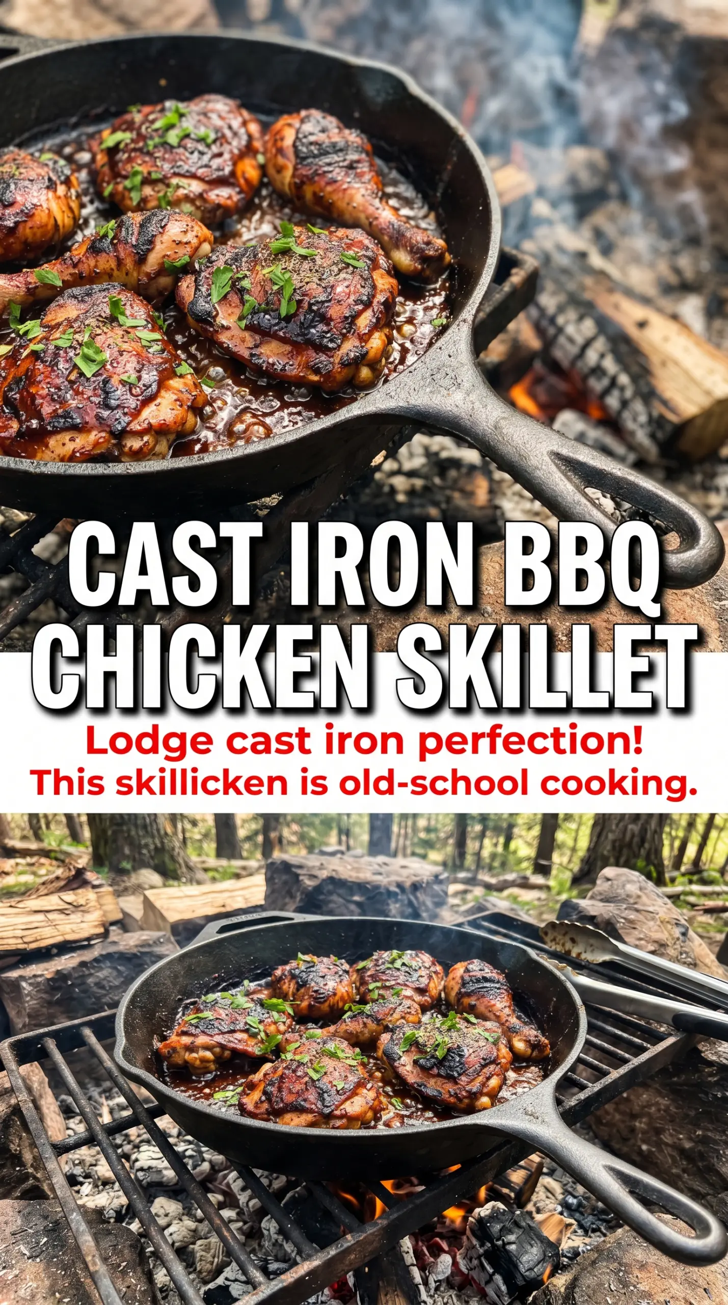 BBQ Chicken Potato Skillet smoky cheesy skillet