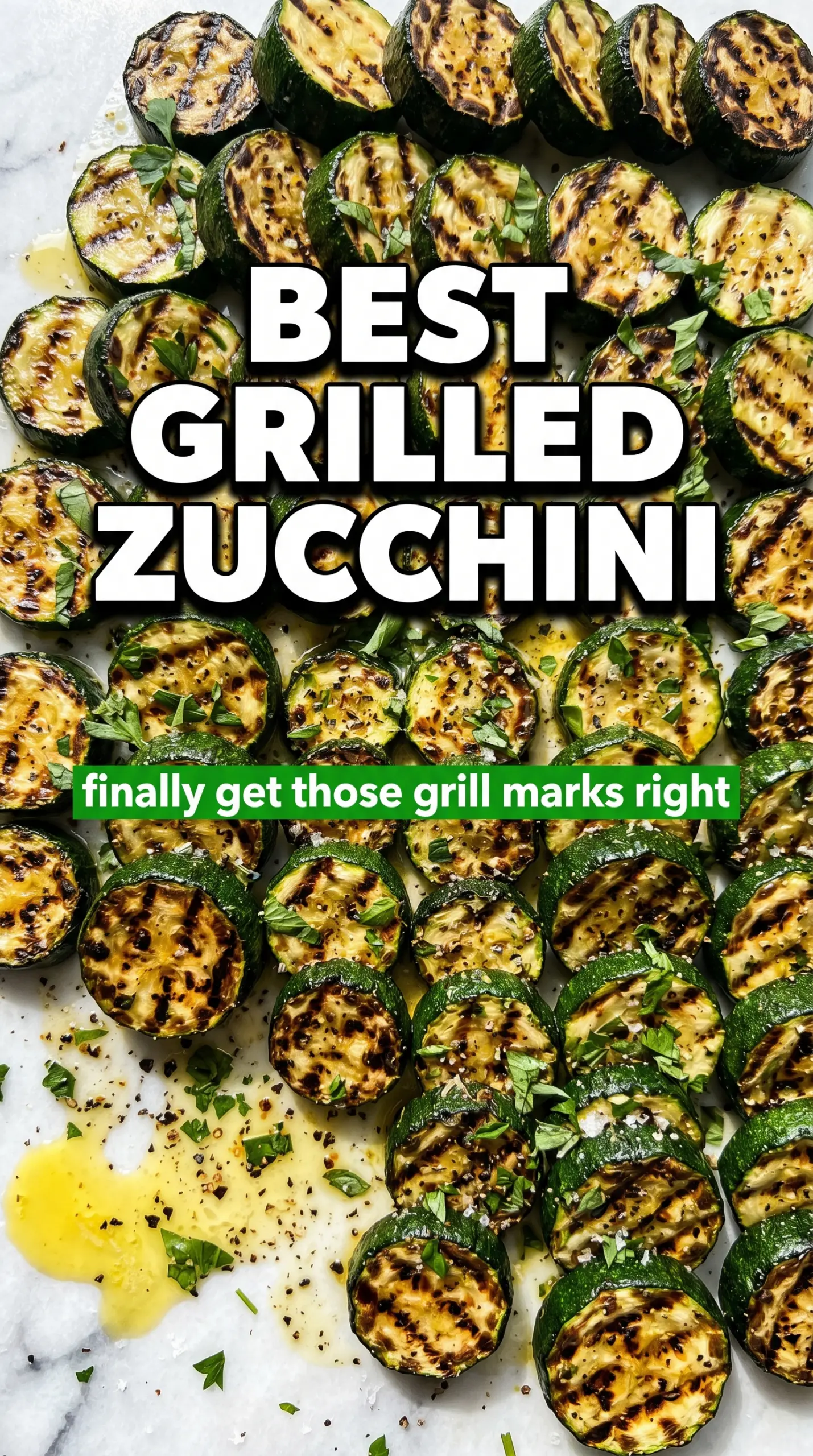 Grilled zucchini slices with toppings