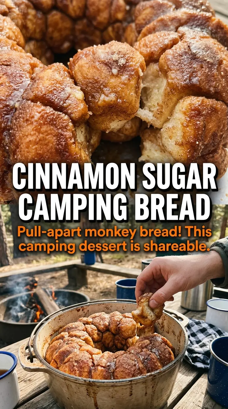 Campfire Monkey Bread golden pull-apart cinnamon sugar