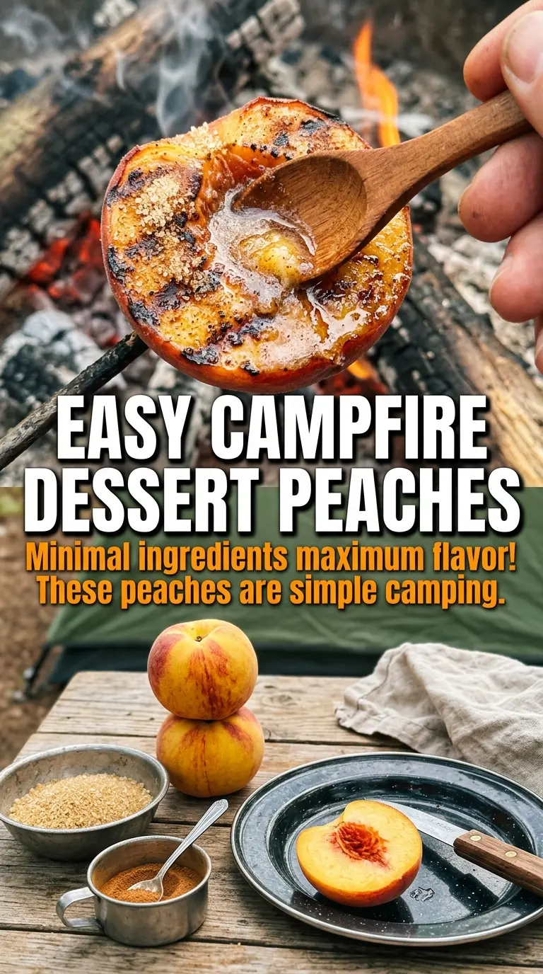 Pie iron filled dessert cooking over fire
