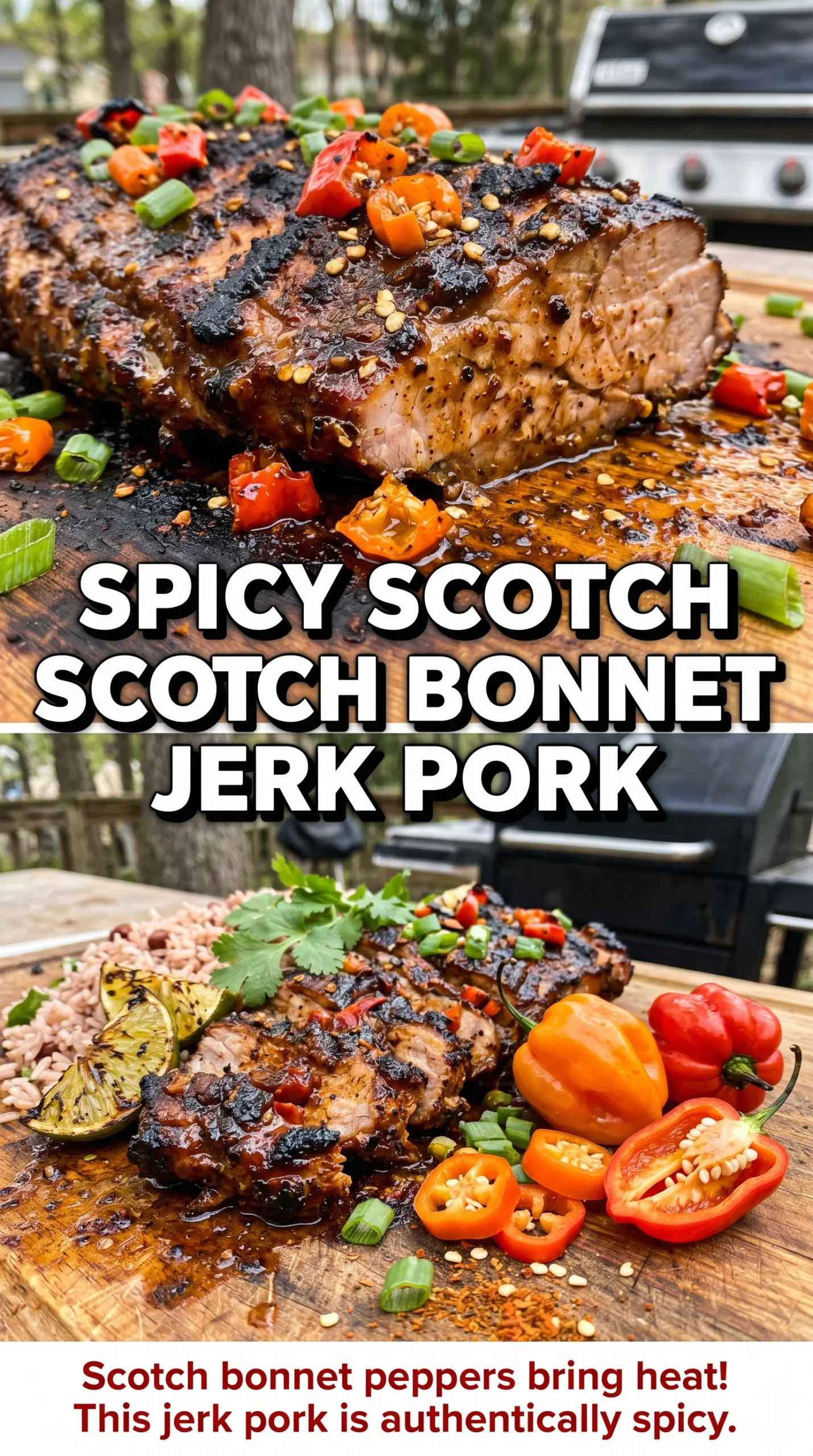 Caribbean Jerk Smoked Pork smoky spicy pulled