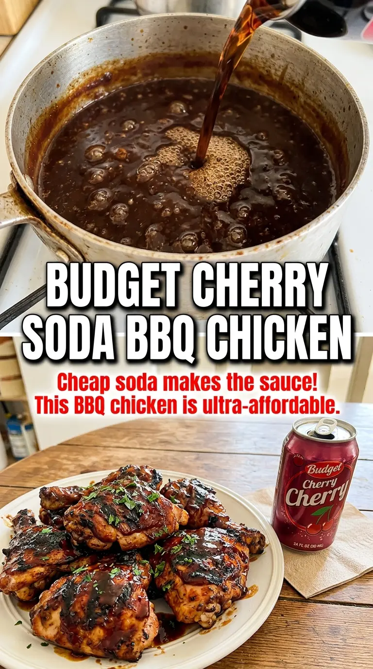 Cherry Dr Pepper BBQ Chicken sticky glazed chicken
