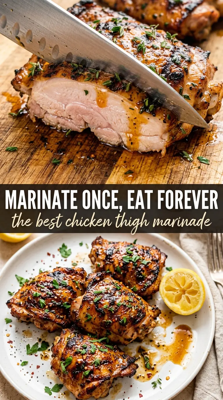 Cooked chicken thighs with sauce