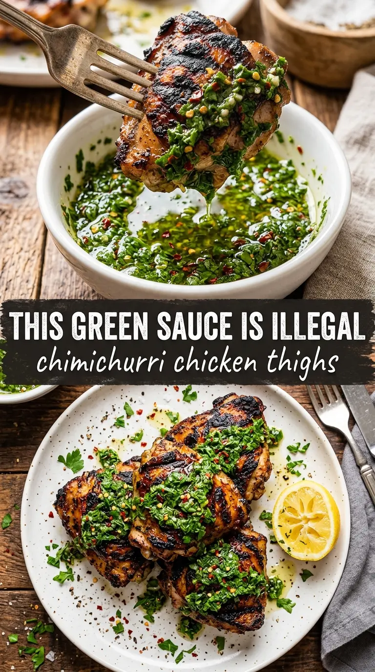 Cooked chicken thighs with sauce