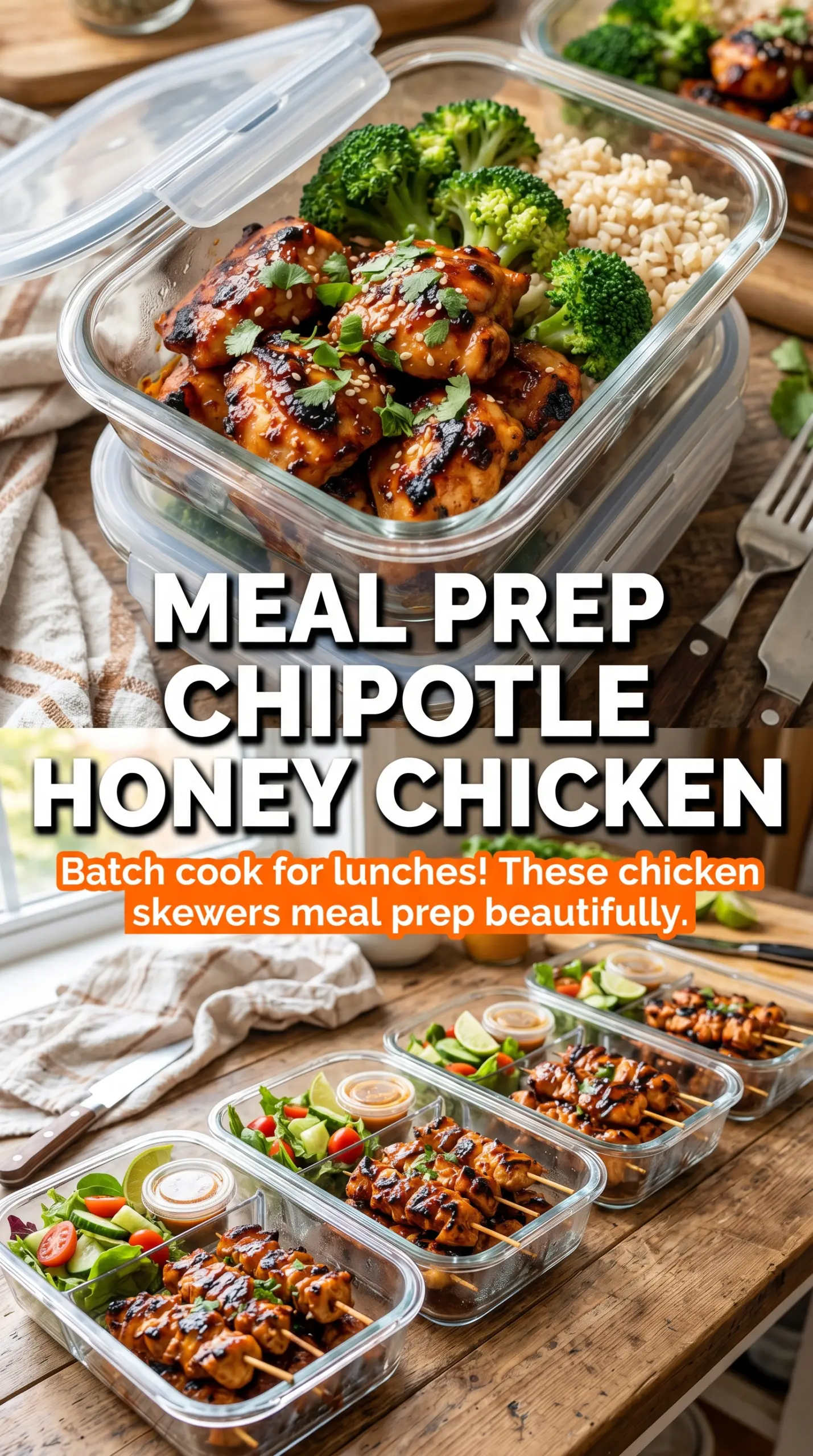 Chipotle Honey Chicken Skewers smoky glazed