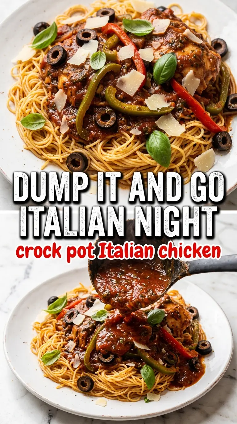 Crock Pot Italian Chicken tomato herb sauce