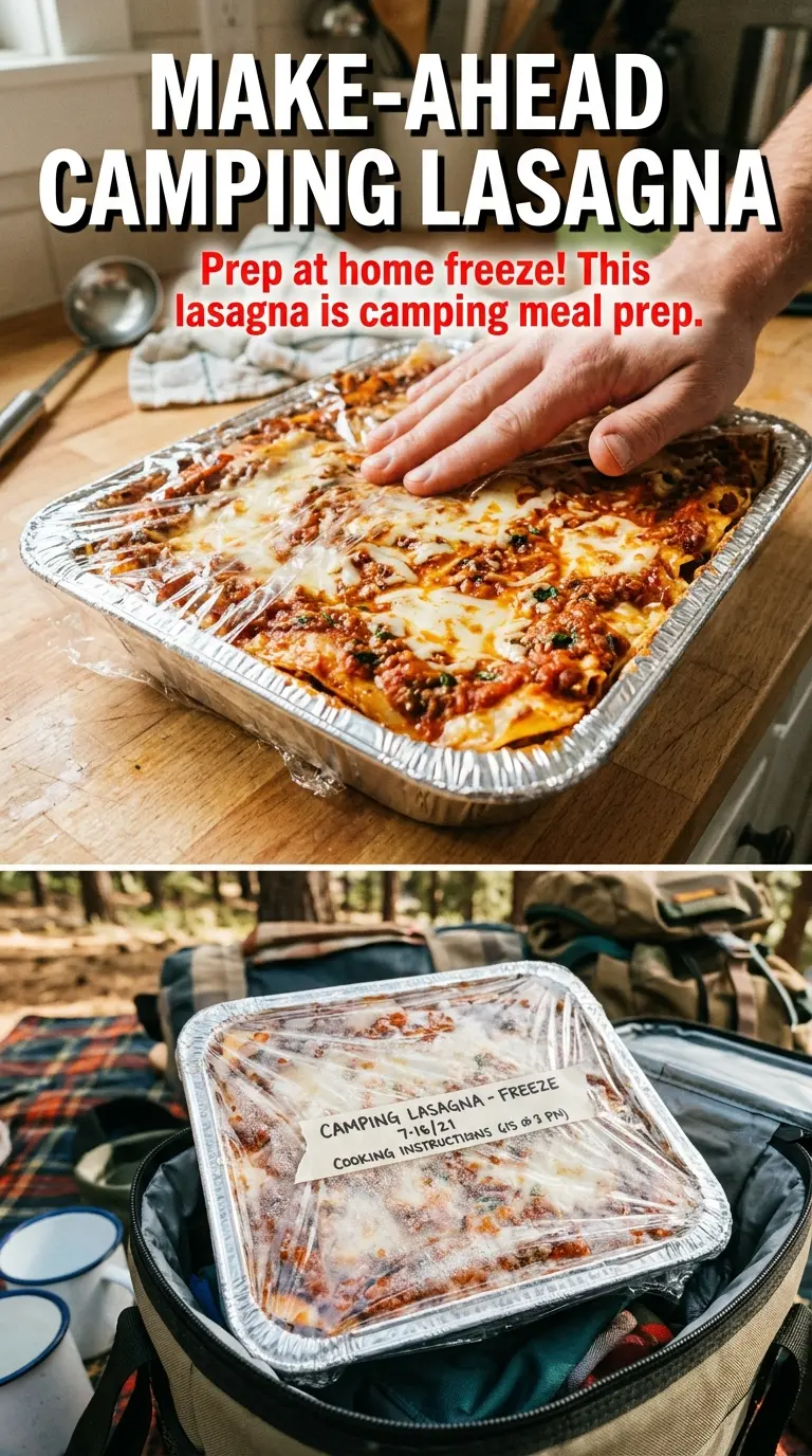 Dutch Oven Lasagna cheesy layered