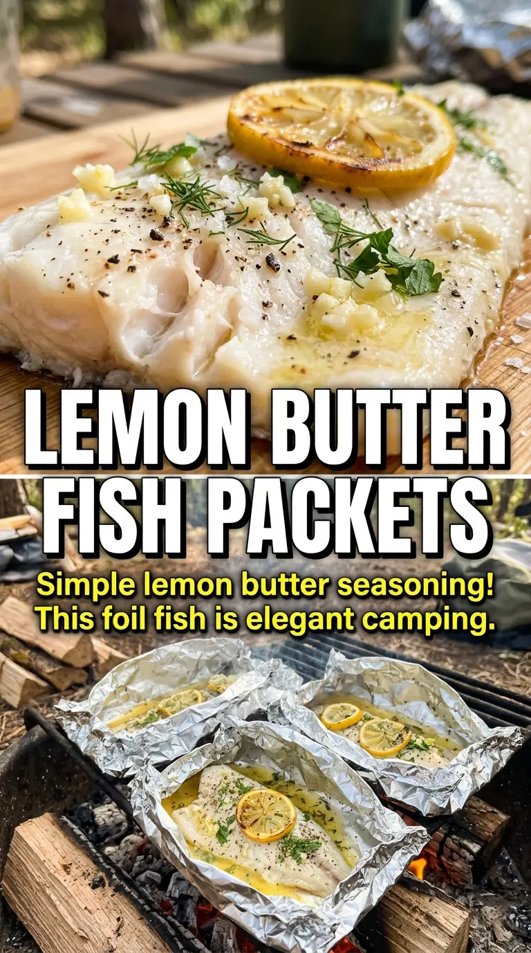 Foil packet fish lemony, flaky, herb-packed