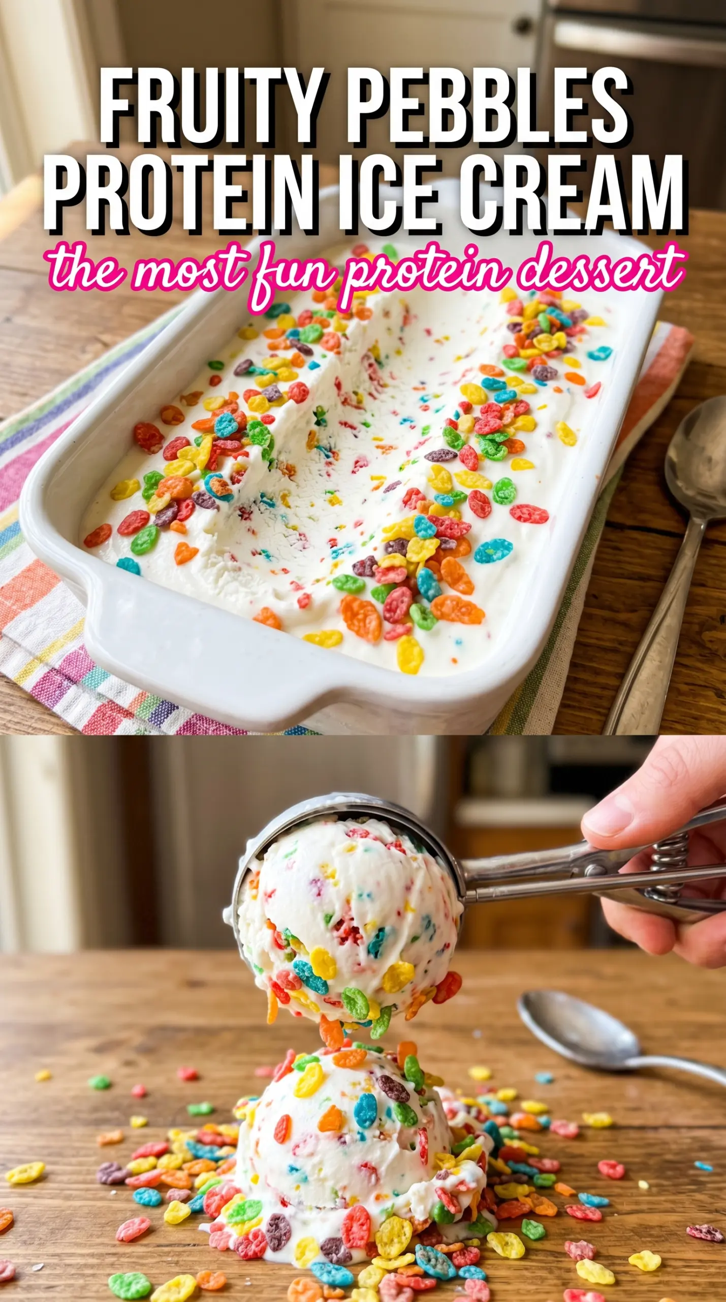 Scoop of homemade ice cream in a bowl