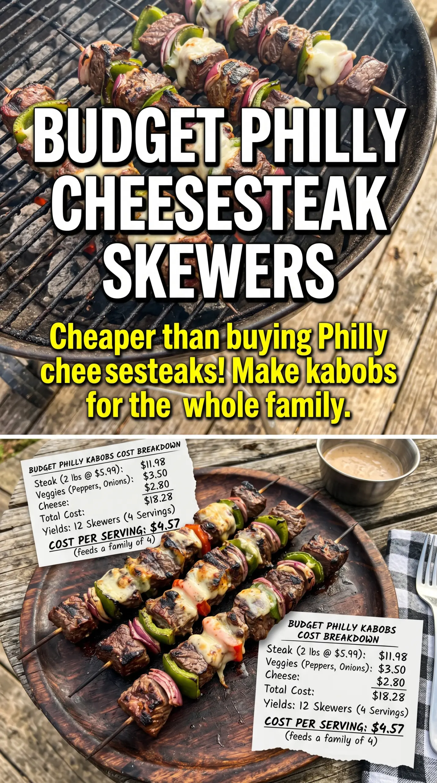 Grilled Philly cheese steak kabobs savory grilled melty