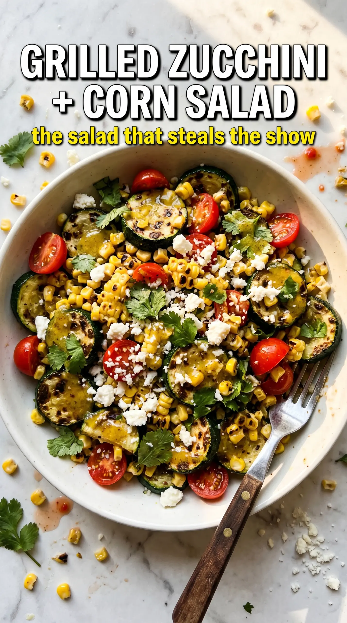 Grilled Zucchini and Corn Salad charred smoky vibrant