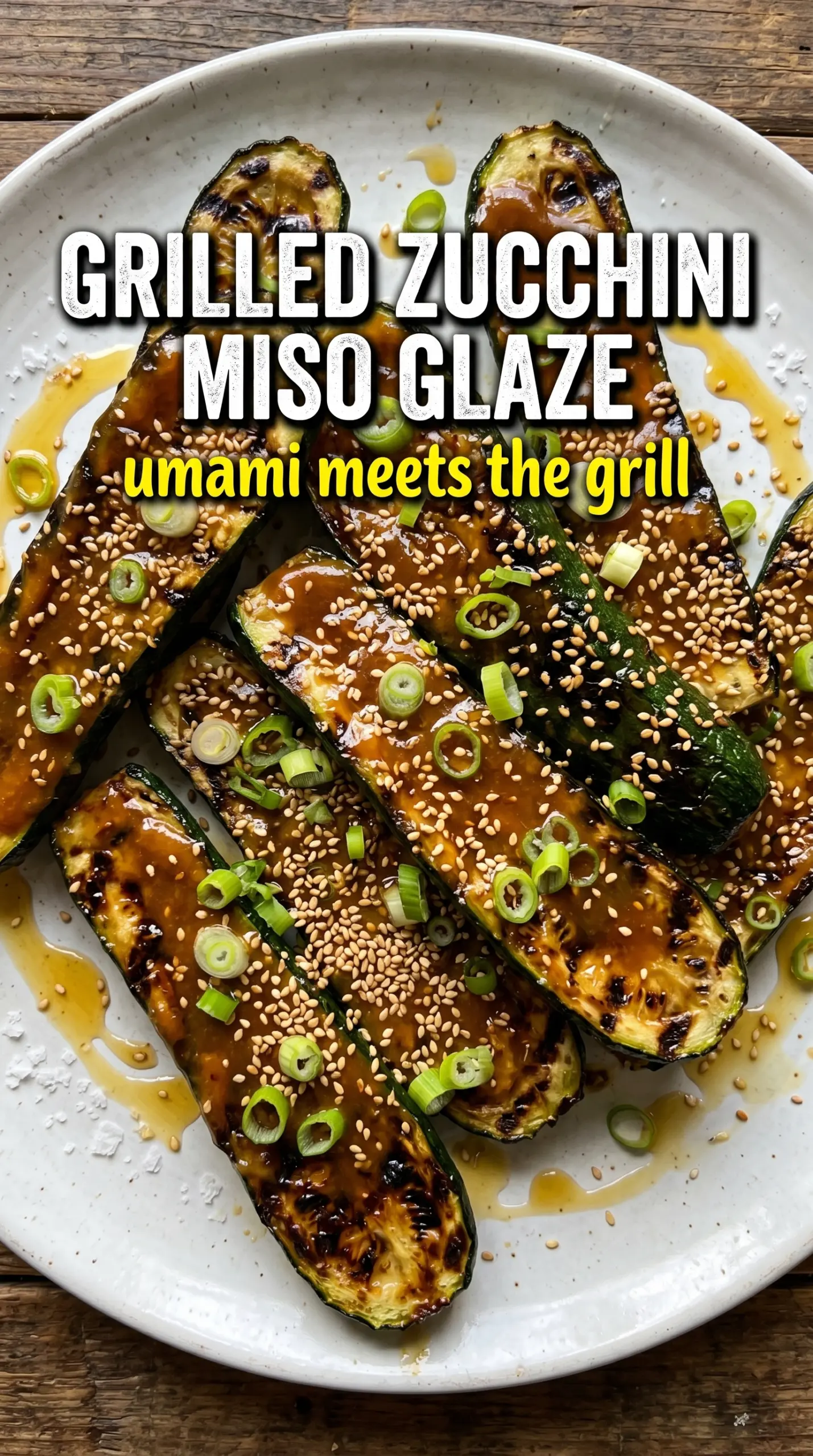 Grilled zucchini slices with toppings