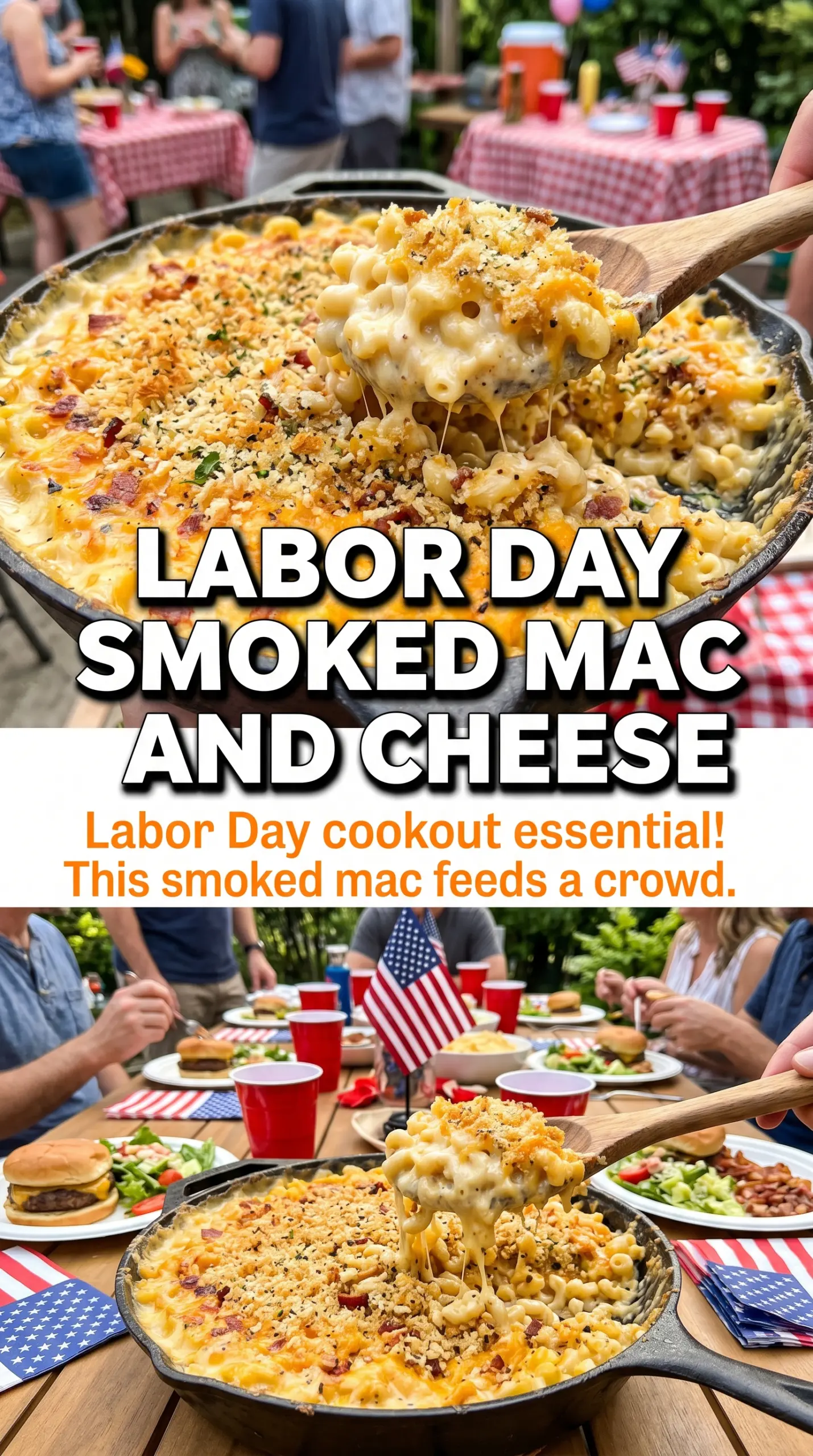 Groark Boys BBQ Smoked Mac and Cheese creamy smoky crispy