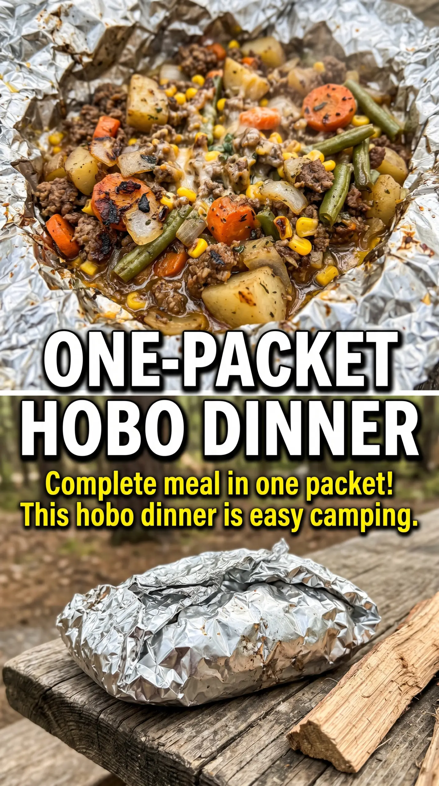 Hobo Dinner Foil Packets campfire foil packets