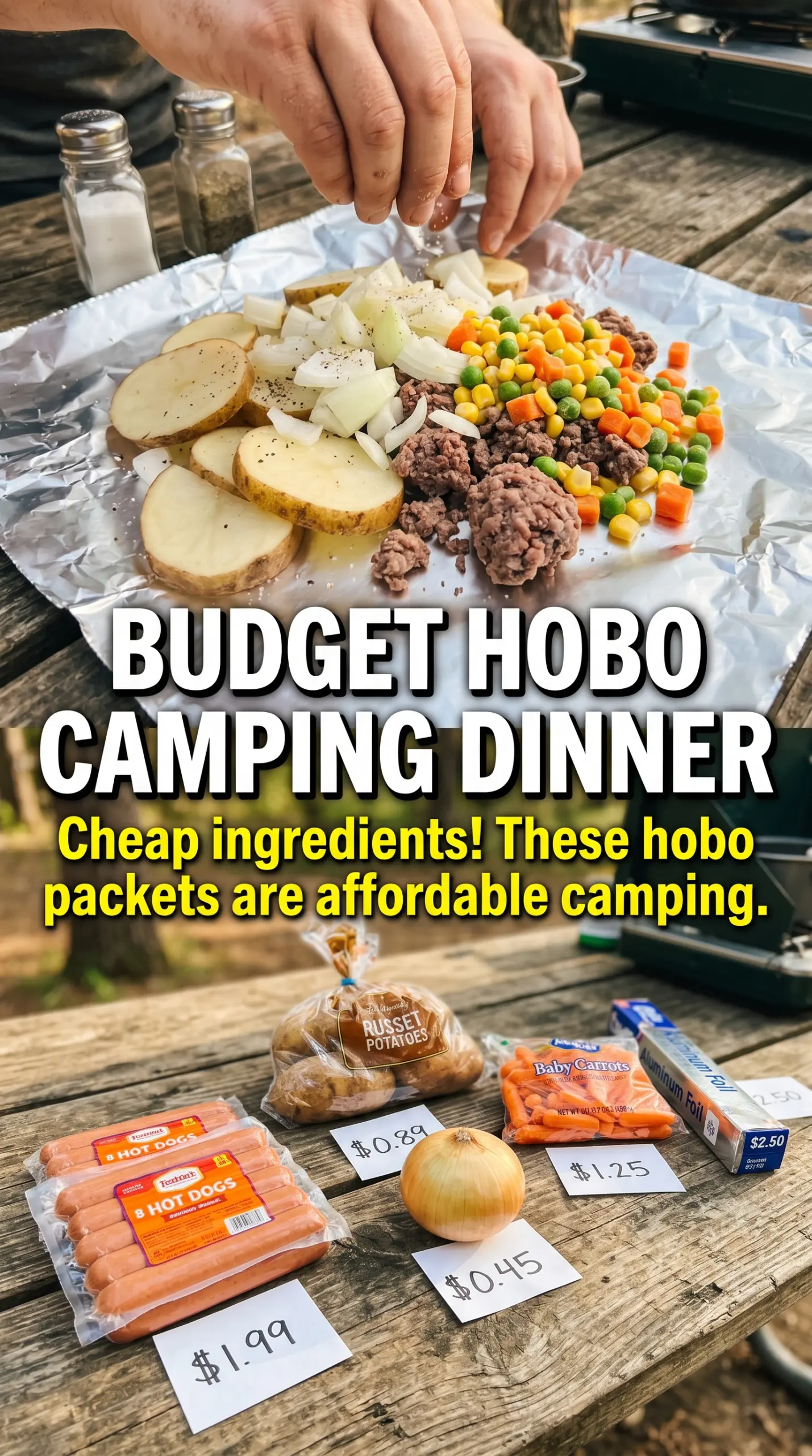 Hobo Foil Packets tender vegetables steaming