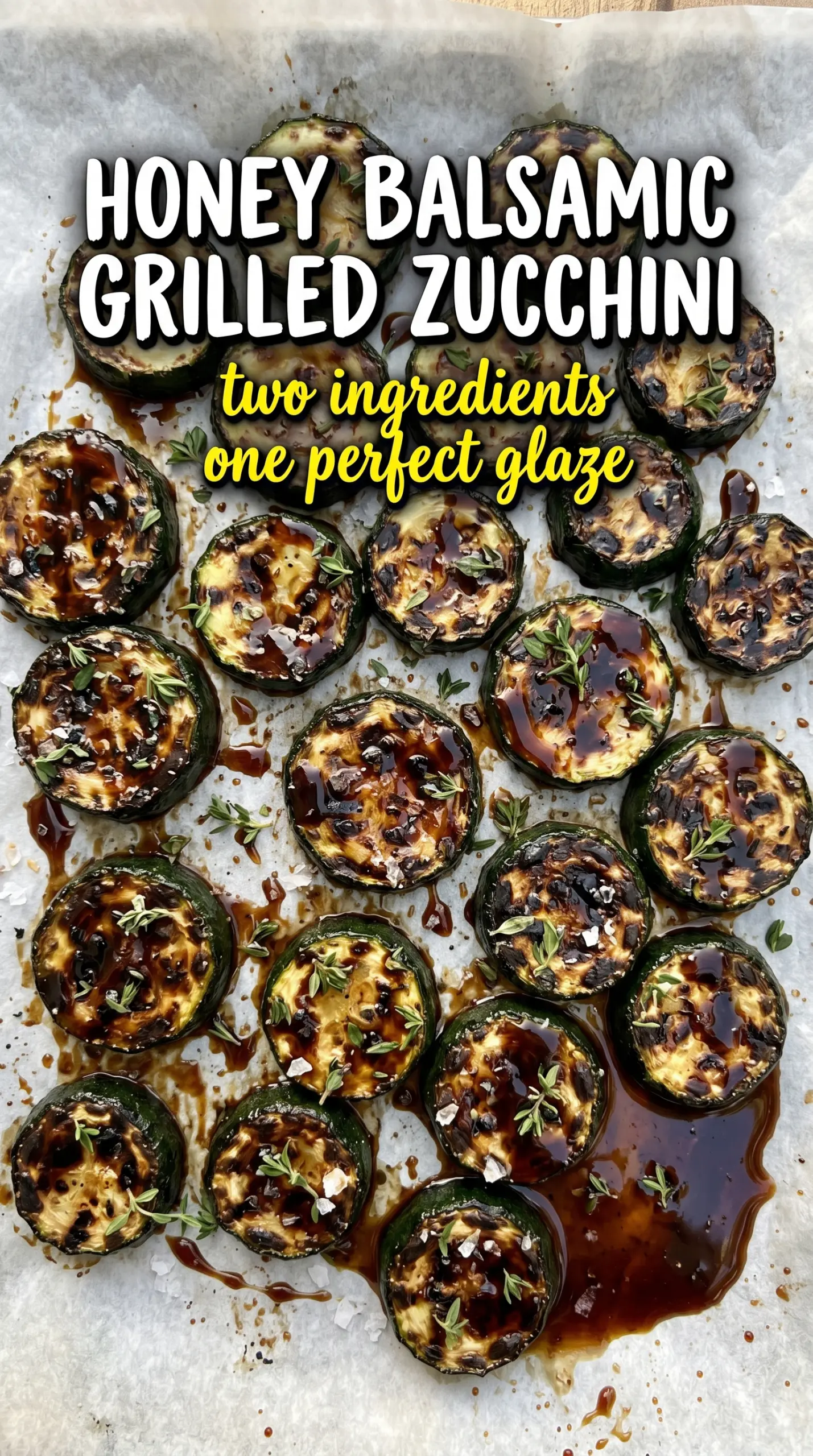 Grilled zucchini slices with toppings