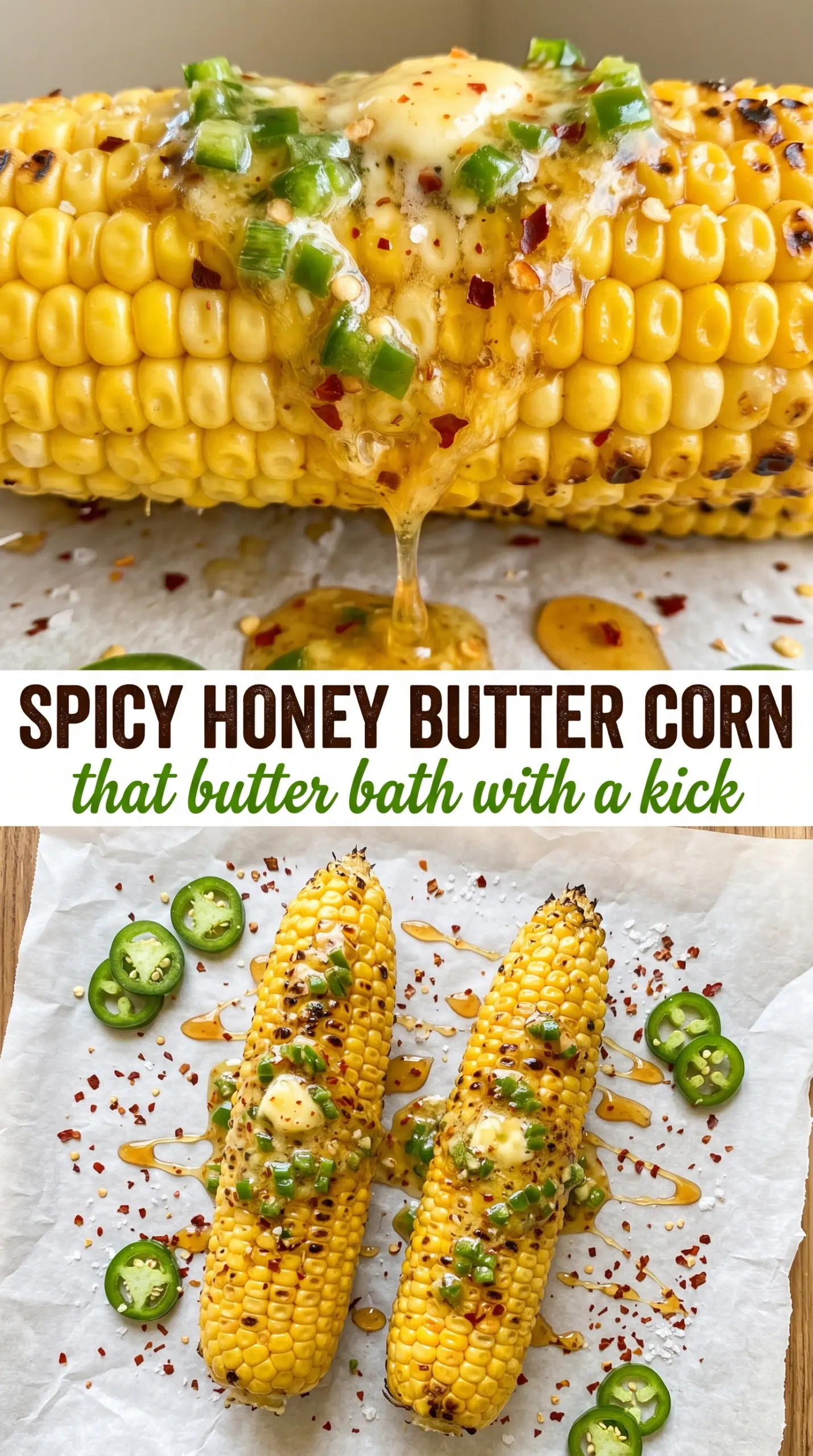 Jalapeño Honey Butter Bath Corn sweet heat glaze