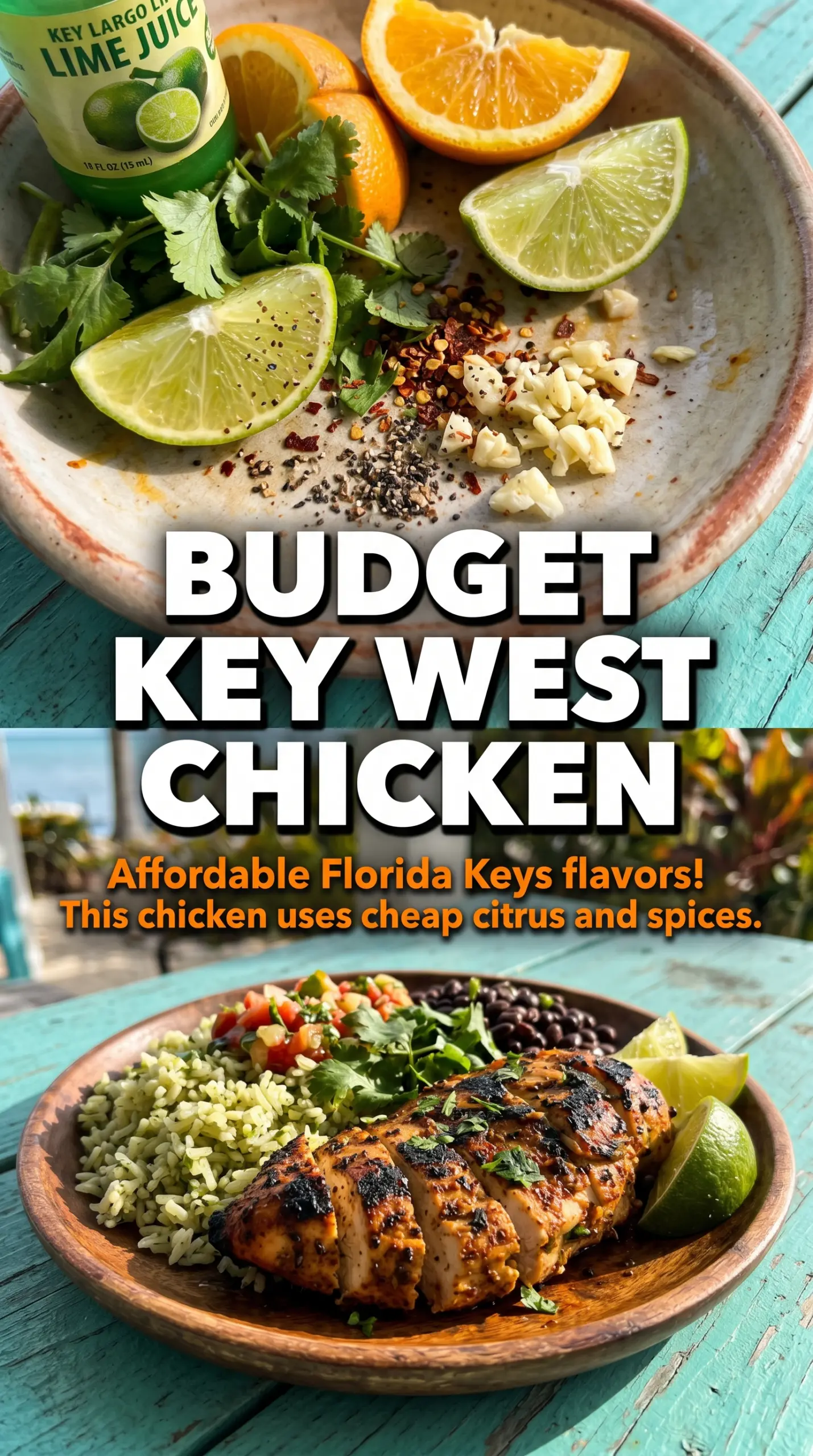 Key West Grilled Chicken citrus-marinated tropical