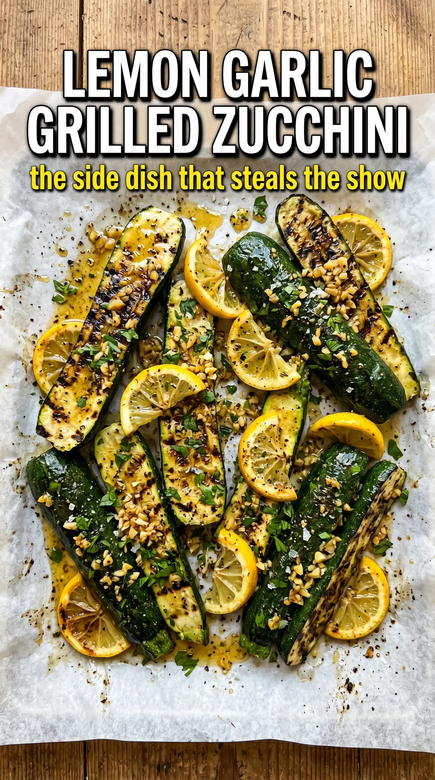 Grilled zucchini slices with toppings