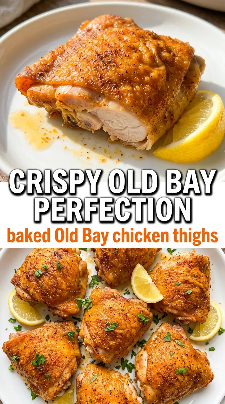 Old Bay Chicken Thighs crispy seasoned chicken thighs