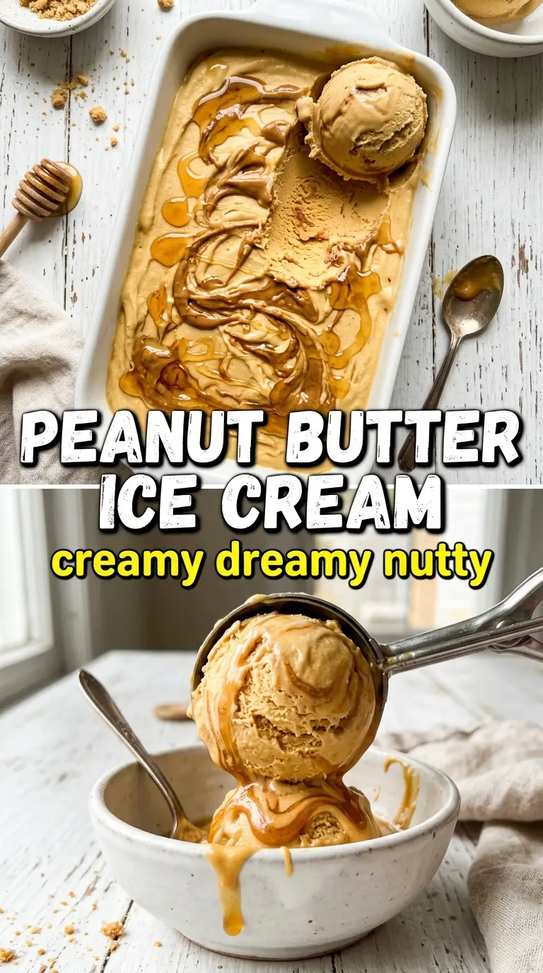 Peanut Butter Ice Cream creamy roasted