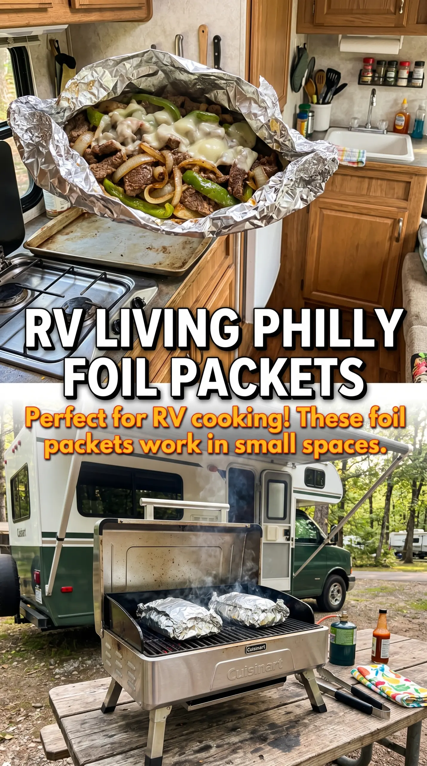 Philly Cheese Steak Foil Packet Dinners, cheesy, grilled, tender