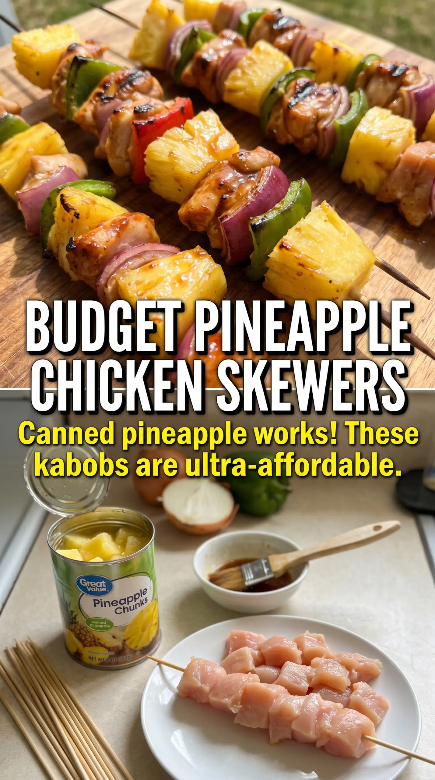 Pineapple Chicken Kabobs colorful grilled skewers