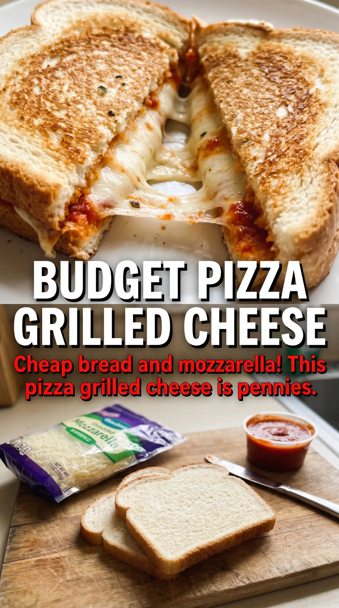 Pizza Grilled Cheese crispy melty pepperoni