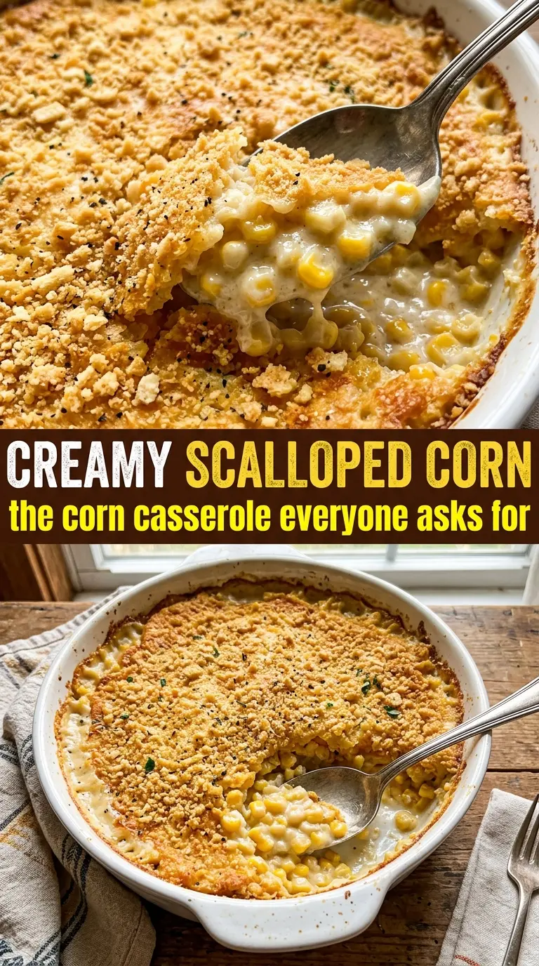 Scalloped Corn creamy golden