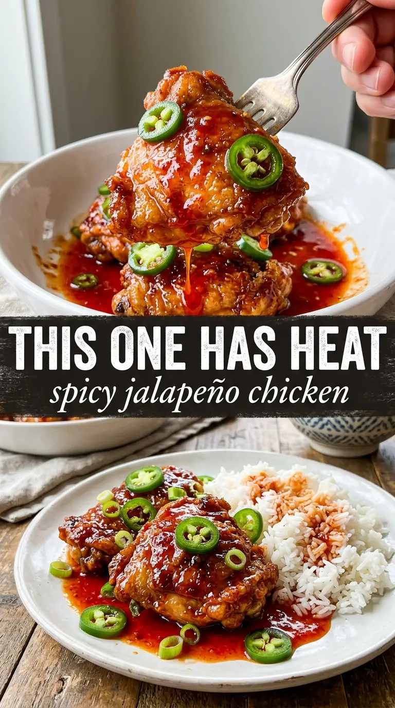 Spicy Jalapeño Chicken bold skillet chicken, jalapeño-garlic sauce