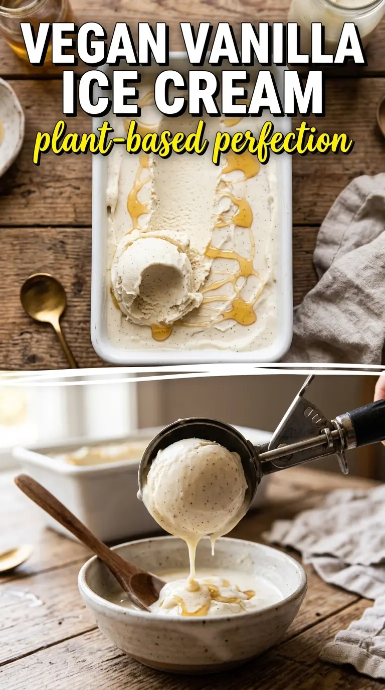 Scoop of homemade ice cream in a bowl