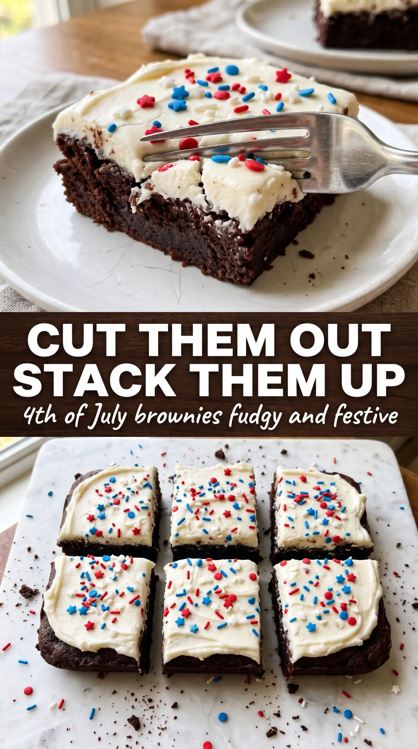 4th of July brownies patriotic berries