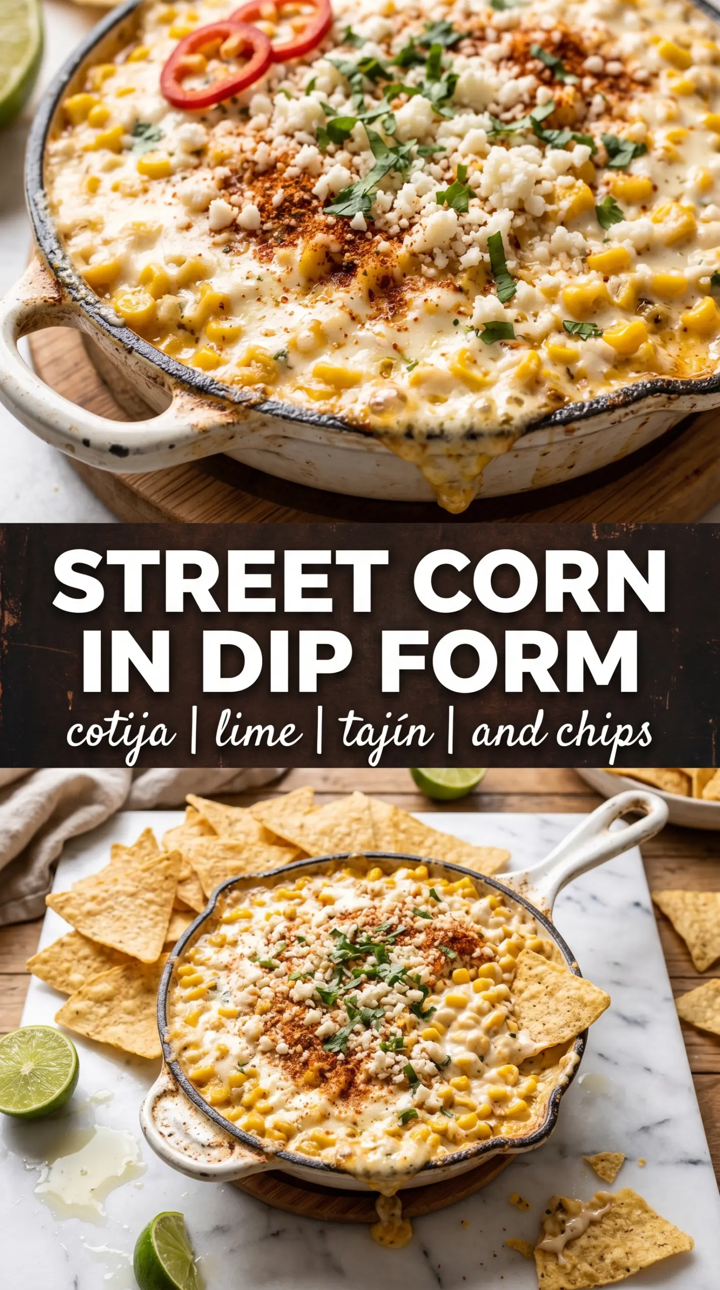 Mexican Corn Dip creamy charred, cheesy