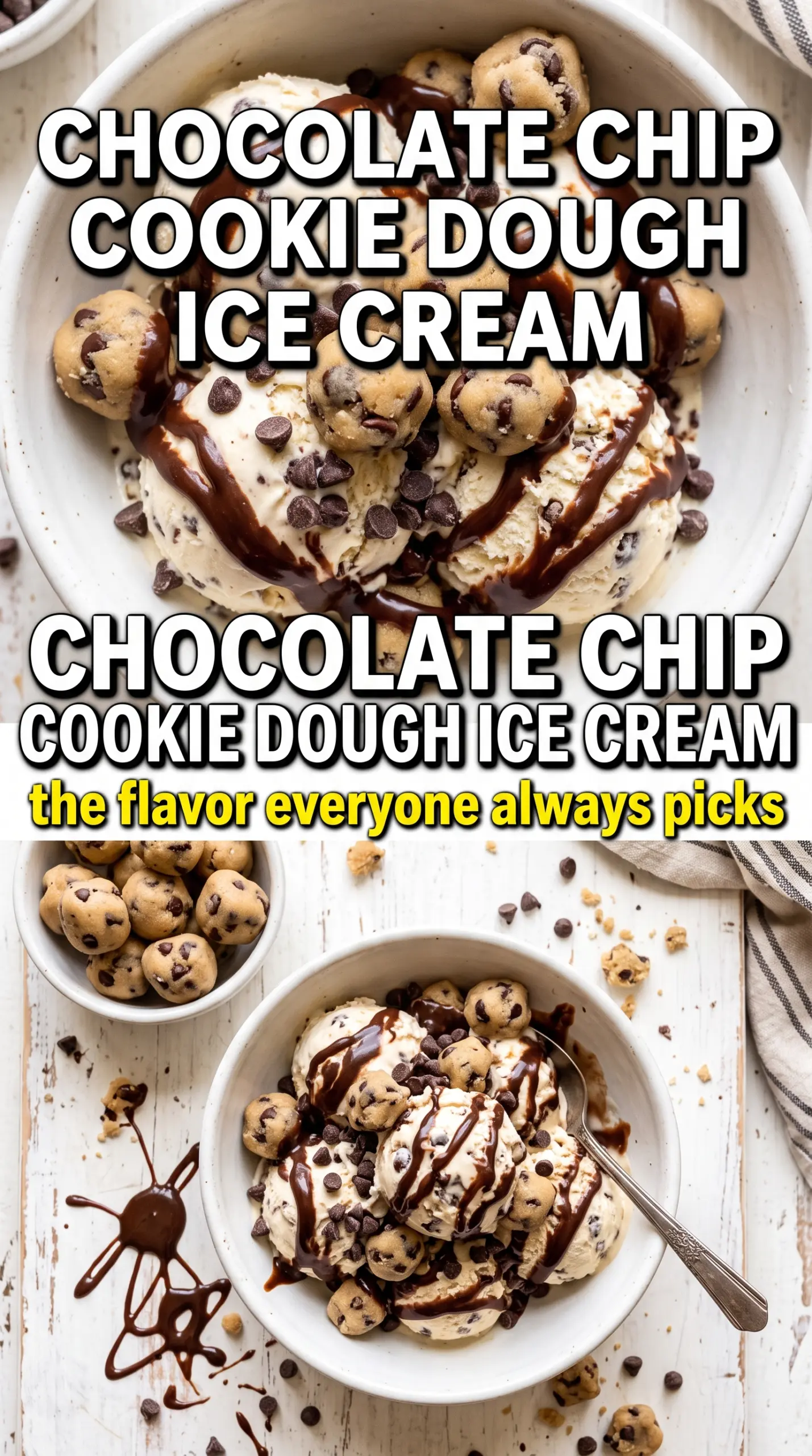 Chocolate Chip Cookie Dough Ice Cream creamy chunks
