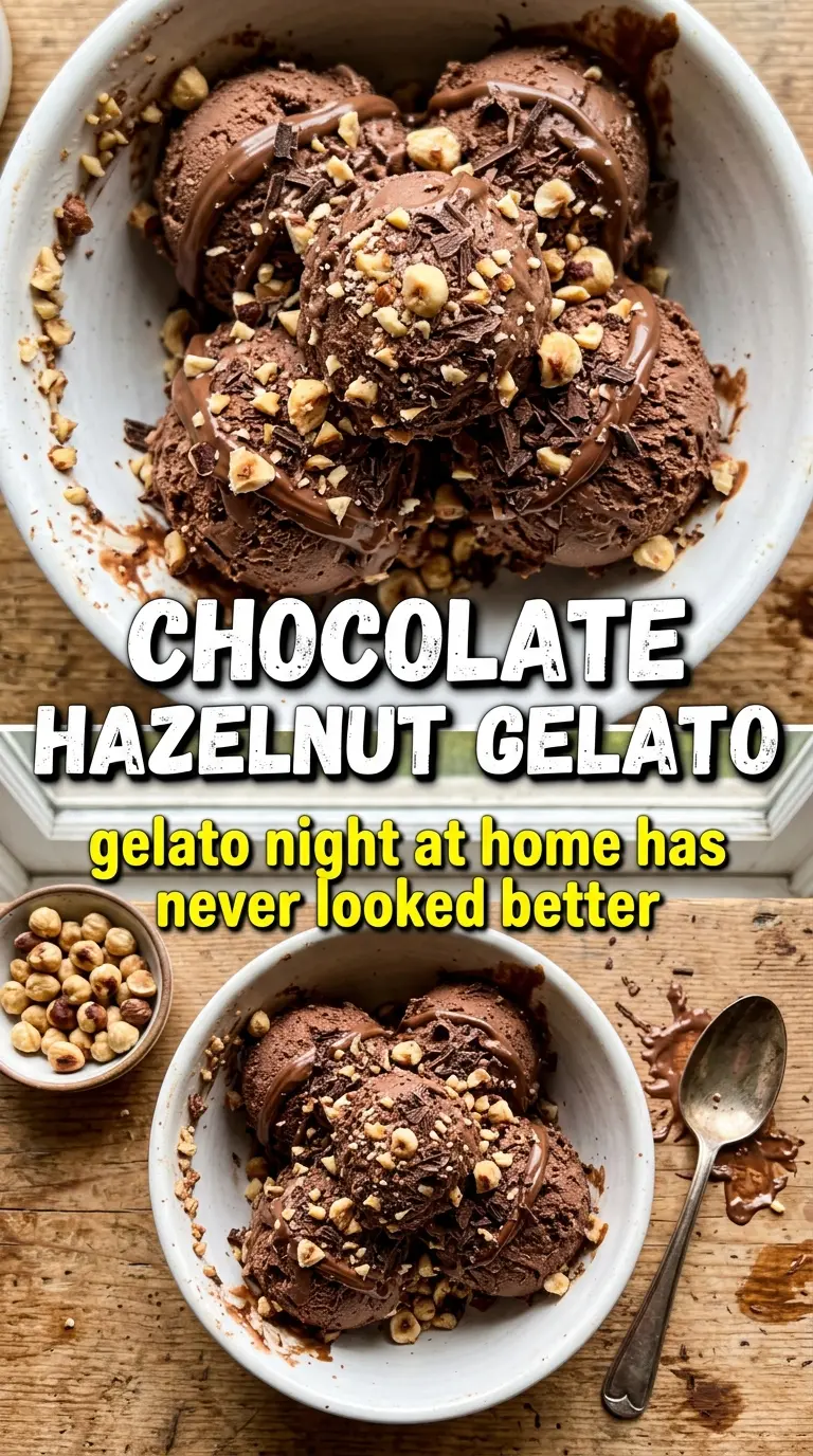 Chocolate-Hazelnut Gelato rich creamy gianduia