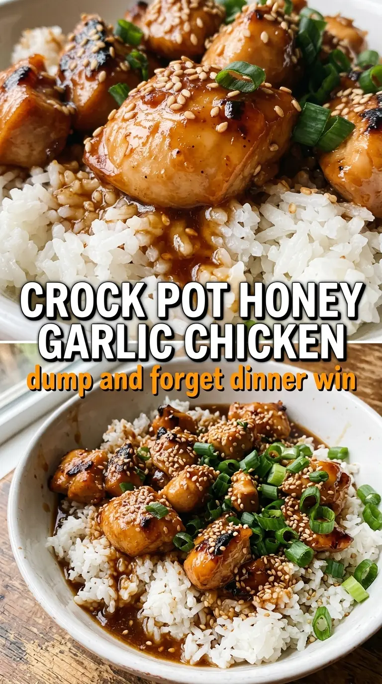 Crock Pot Honey Garlic Chicken tender glossy