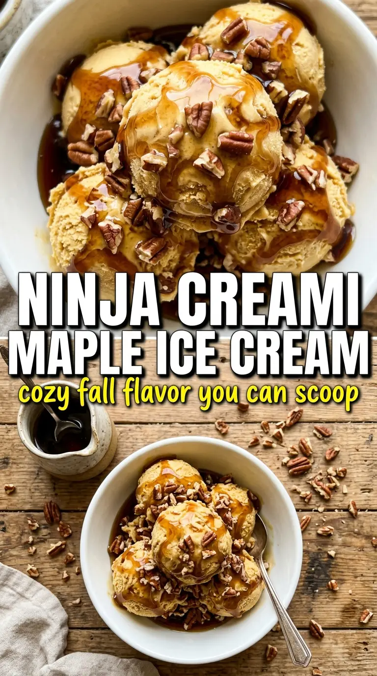 Ninja Creami maple ice cream rich golden smooth
